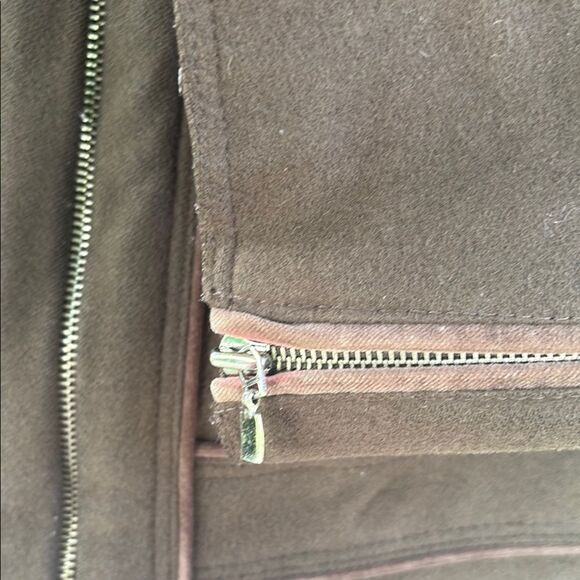 Laundry By Shelli Segal Brown Trench Coat with Utilitarian Design - Picture 4 of 9